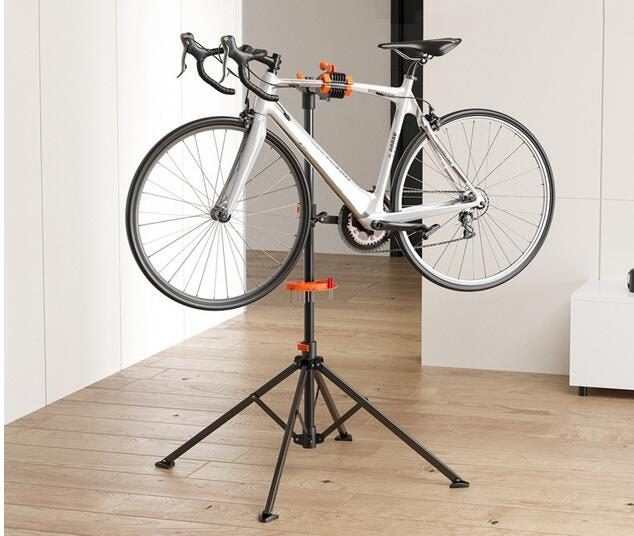 PTN Tripod Bike Repair Stand Maintenance Rack Bike Workstand Adjustable Height Carousel 6