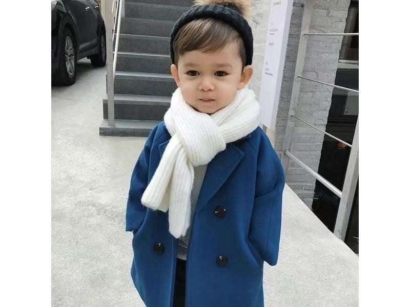 Winter Spring Boys Girl Wool Overcoats Trench Coats Carousel 1