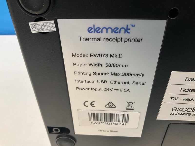 Element - MKII Thermal Receipt Printer - RW973 Carousel 5