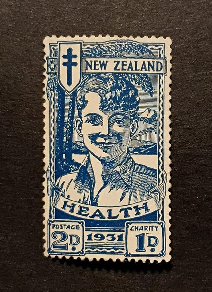 "$1 RESERVE! UNHINGED MINT 1931 BLUE BOY NZ HEALTH *CV $550"!!! Carousel 1