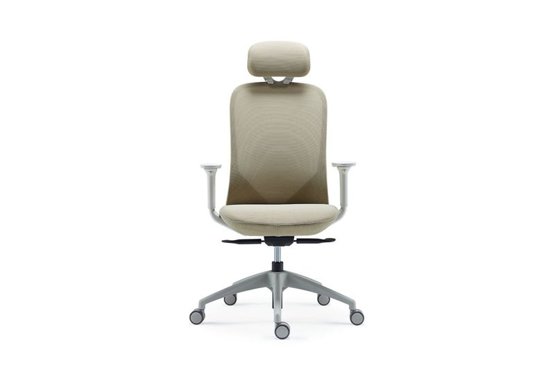 SULLIVAN Ergonomic Office Chair (Yellow-Greyish White) Carousel 2
