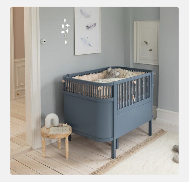 Sebra Cot Bed – Blue – Includes Mattress & Extension Kit62854320901634112