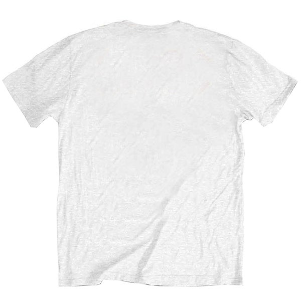 The Rolling Stones T Shirt Steel Wheels Band Logo new Official Mens White Carousel 2