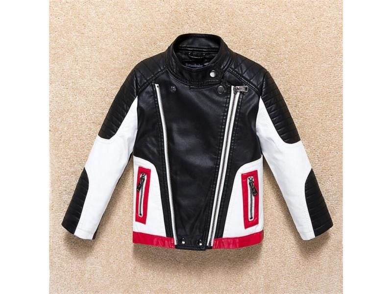 Boys Kids Leather Jacket For Spring Autumn Waterproof Windproof Carousel 1