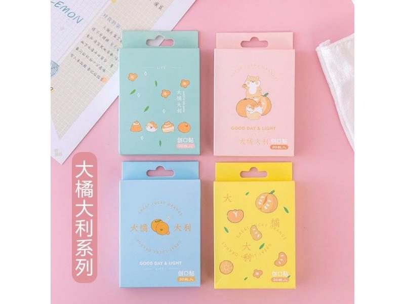 20Pcs Waterproof Breathable Cartoon Bandages For Kids First Aid Kit Carousel 1