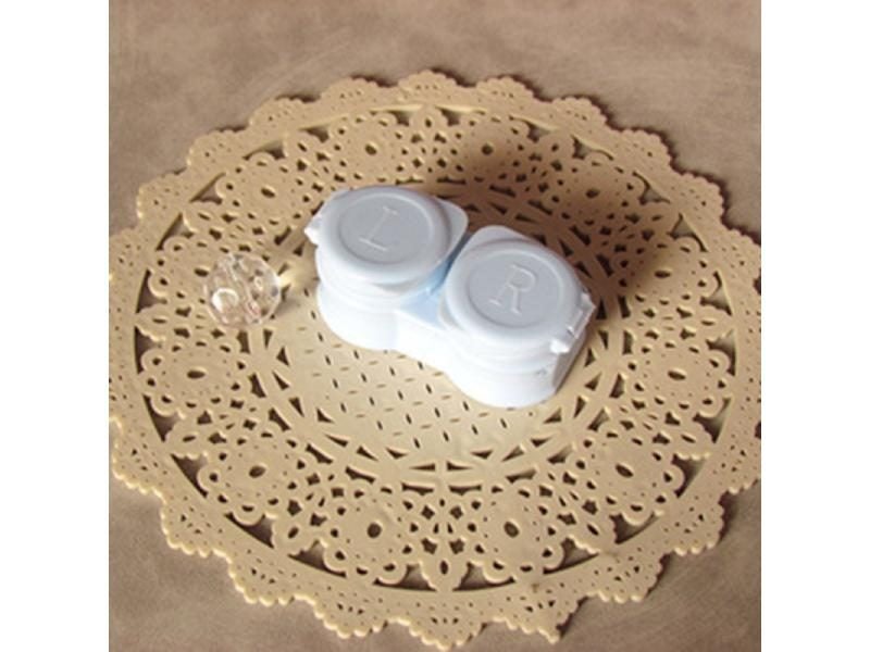 New Mini Square Contact Lens Case With Mirror 32g Travel Kit Carousel 1