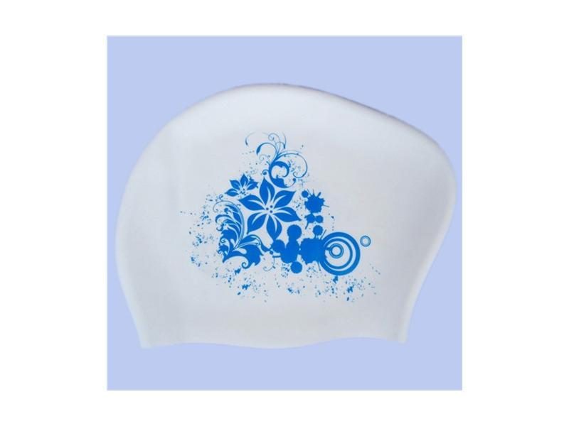 Silicone Swimming Cap For Long Hair Women's Waterproof Swim Caps Ladies Diving Carousel 1