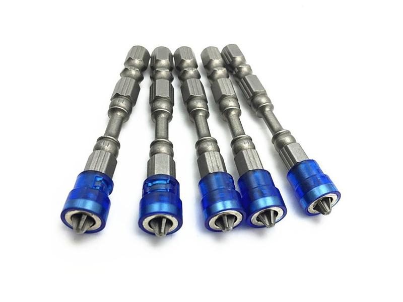 5pcs Mayitr PH2 Magnetic Screwdriver Bit Anti-Slip S2 Steel Electric Screw Carousel 1