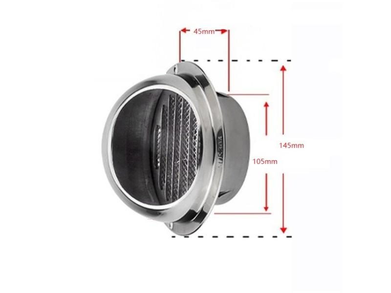 304 Stainless Steel Wall Ceiling Air Vent Ducting Ventilation Exhaust Grille Carousel 1
