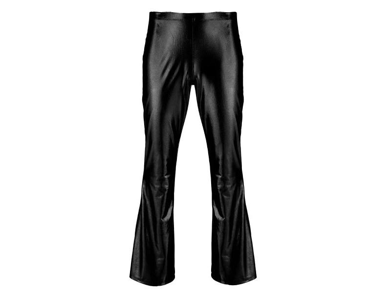 Fashion Mens Shiny Metallic Disco Bell Bottom Flared Long Pants Carousel 1