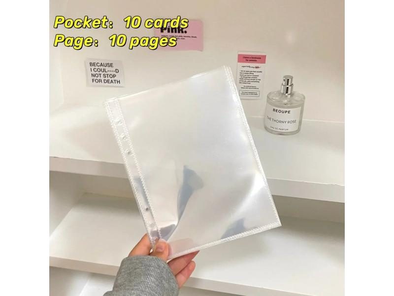 10PCS/set 1/2/4Pockets Grids Photo Album A5 Inner Page Photocard Binder Photo Carousel 1