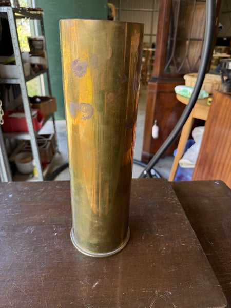 Brass Army Shell Case/Umbrella Stand Carousel 1