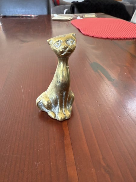 Brass Cat Figurine Carousel 1