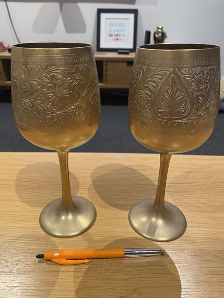 Matching Brass Goblets x 2 Carousel 2