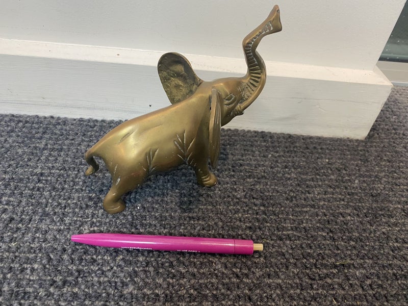 Small Brass Elephant Carousel 6