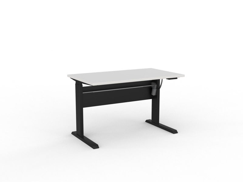 Knight's Cubit Highrise Height Adjustable Standing Desk, Black, 1200mm x 700m... Carousel 1