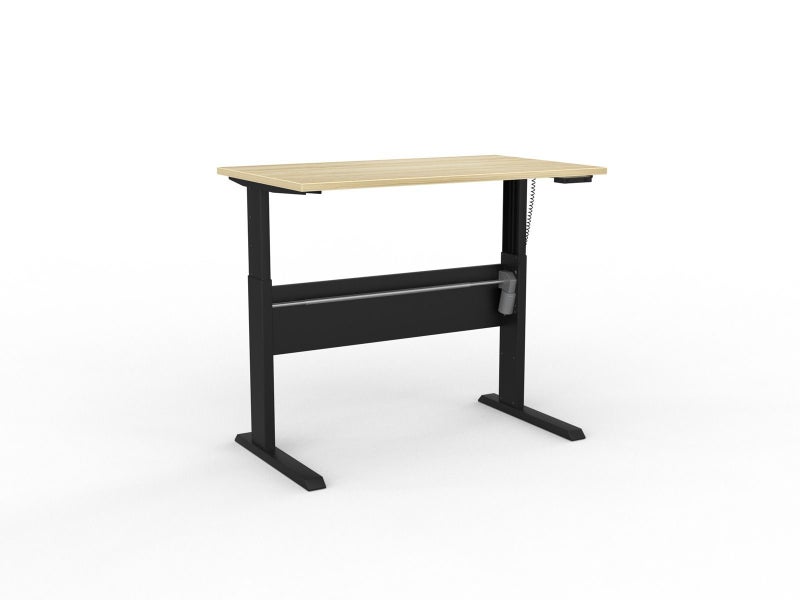 Knight's Cubit Highrise Height Adjustable Standing Desk, Black, 1200mm x 700m... Carousel 6