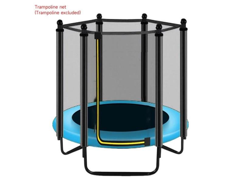 Trampoline Family Children Anti-drop 3.97/4.59/4.92 Feet Six-strokes Indoor Net Carousel 1