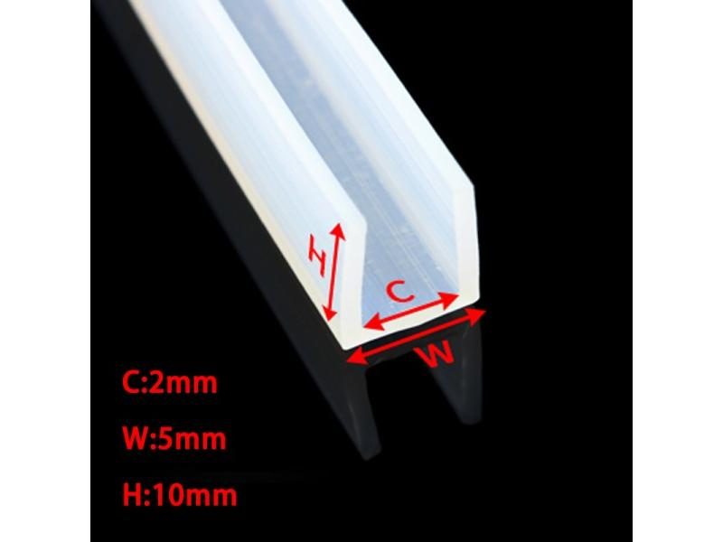 1M Silicone Rubber U Shape Seal Strip Solid Gasket Window Car Door Shower Carousel 1