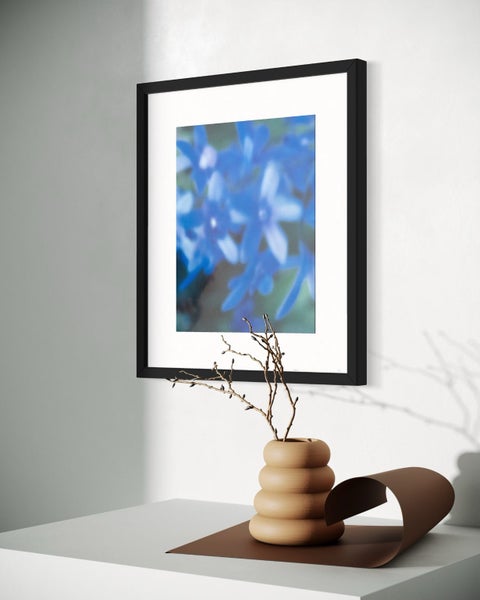Framed Print: Blue florals (39x31cm)63615606698883111