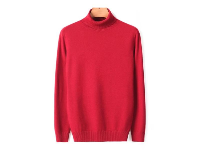 New Autumn Winter Men's Warm Turtleneck Sweater High Quality Fashion Casual Carousel 1