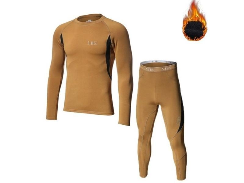 Thermal Underwear Men Winter Inner Wear Clothes Thermo Pajamas Tight Elastic Carousel 1