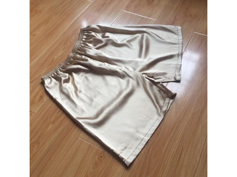 Men's Ice Silk Satin Glossy Shorts Panties Male Plus Size Casual Sleeping Carousel 1