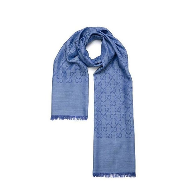 GUCCI Nile Sky Blue Scarf 165904-3G646-4769 Carousel 1