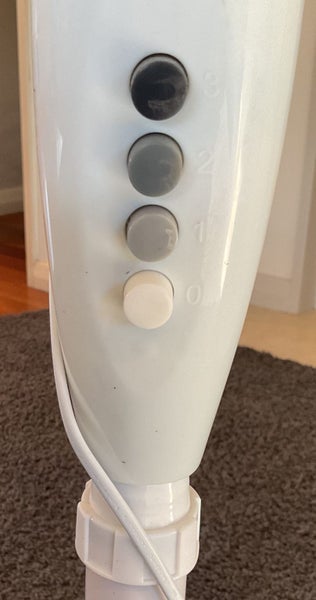 Electric fan. 3 speed. can rotate plus tilt up and down. Buyer to pick up. Carousel 2