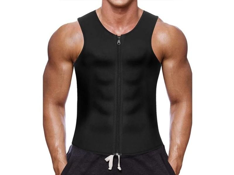 Men's Body Shaper Vest With Double Belt For Fitness Slimming Carousel 1