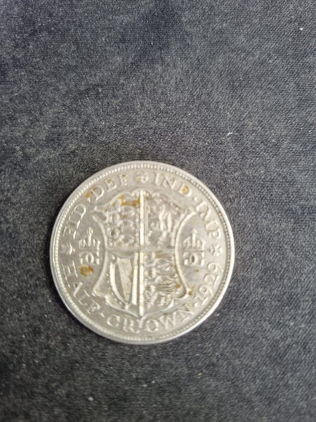 Half Crown UK Silver 1929 Carousel 2