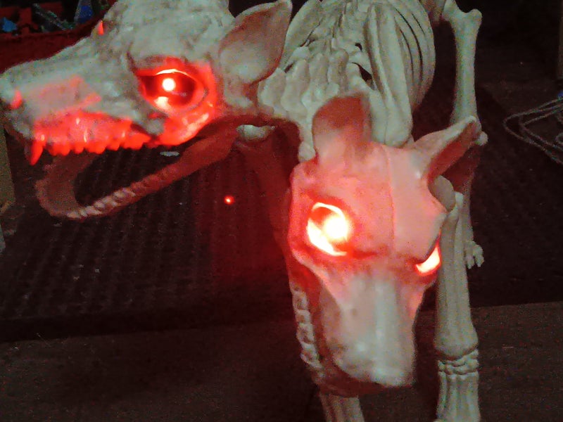 Creepy Halloween Scary 2 headed Dog Orthrus Carousel 14