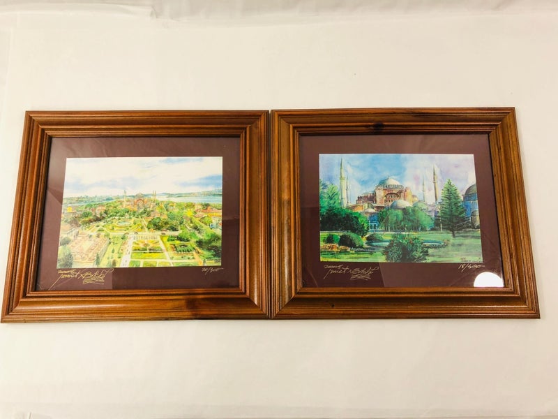 2 x Framed Originals - Ismet X Bilen - Hagia Sophia - Istanbul (21003)629719684358421120