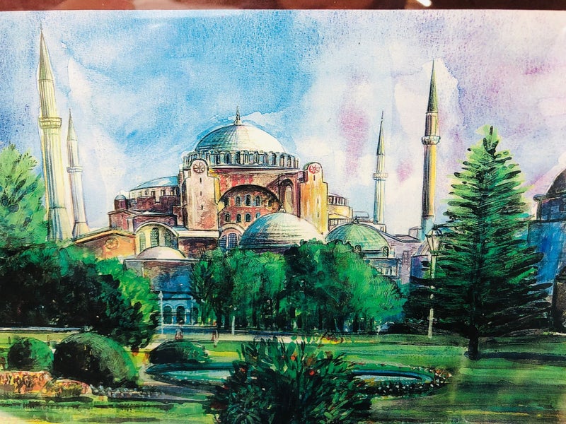 2 x Framed Originals - Ismet X Bilen - Hagia Sophia - Istanbul (21003)62971968435842111