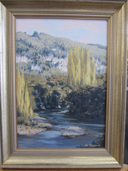 Val Raymond 'Hinemaiaia River' 1991 Original Oil Painting Carousel 2