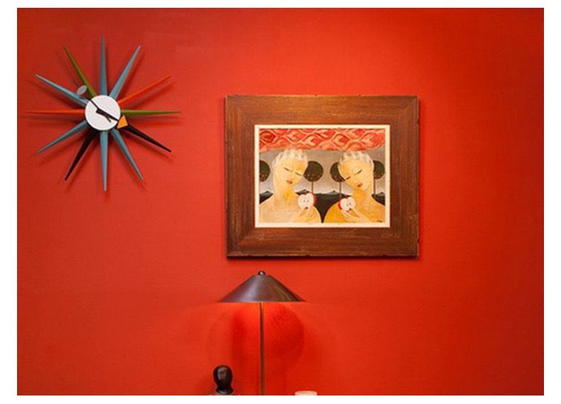 Multi Colour Sunburst Wall Clock64203829132034112