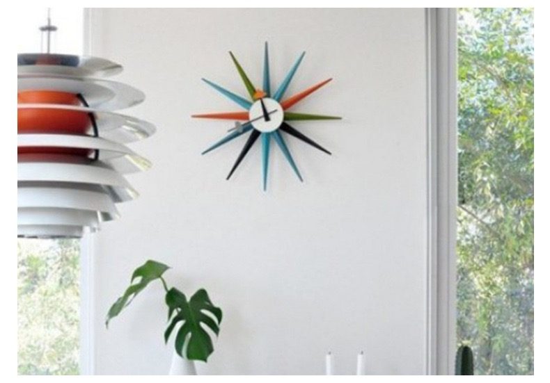 Multi Colour Sunburst Wall Clock64203829132034113