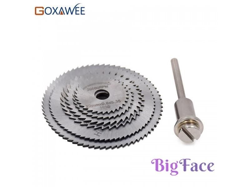 GOXAWEE Dremel Accessories HSS Circular Saw Blades Set For Wood Cutting Disc Carousel 1