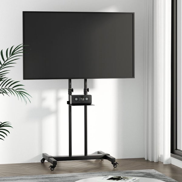 Artiss Mobile TV Stand for 23"-65" TVs Mount Bracket Portable Solid Trolley Cart Carousel 8