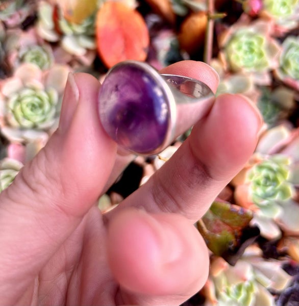 Large Amethyst sterling silver ring62864731520513114