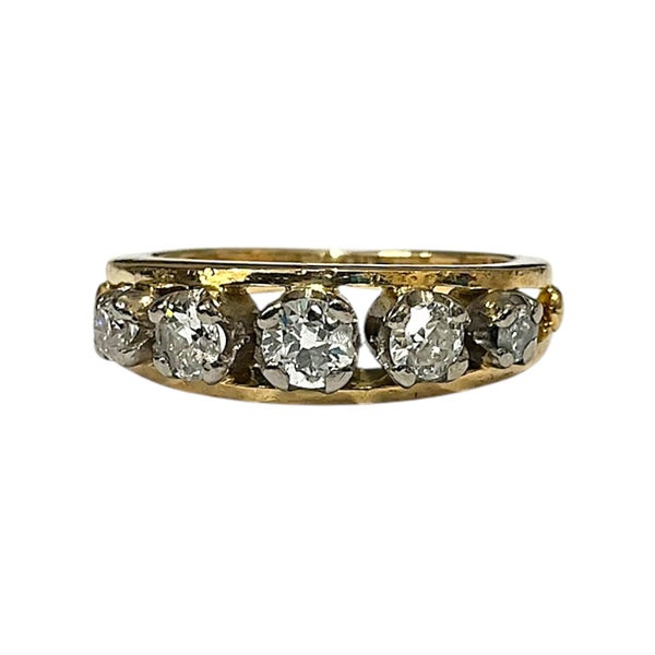 Diamond 0.70ct Ring In 18k Yellow Gold Carousel 1