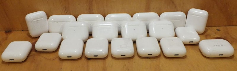 **$1 RESERVE** 20x AIRPODS (BULK LISTING) INCOMPLETE OR EMPTY SETS - UNTESTED Carousel 1