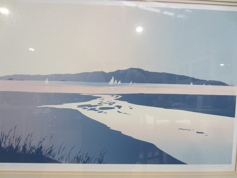 Lawrence Leitch 'Sunset and Sails, Kapiti' Limited Edition Framed Print Carousel 2