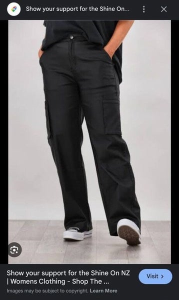 Shine On by Lily Coco Leather Cargo Pants Carousel 2