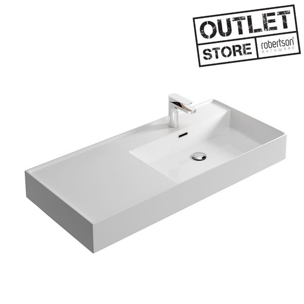 DELETED LINE - KIUB 1010 RIGHT HAND WALL BASIN WHITE Carousel 1