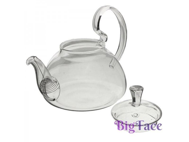 High Borosilicate Glass 260ml Teapot Cambered Hyaline Coffee Tea Set Puer Carousel 1