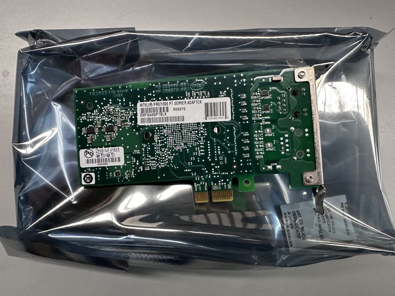 Intel Pro/1000 PT Single-Port Server Adapter - PCIe, Low-Profile Bracket Carousel 2