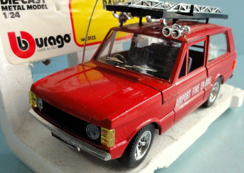 Vintage Range Rover Airport Fire Engine ~ Burago 1/24 Carousel 2