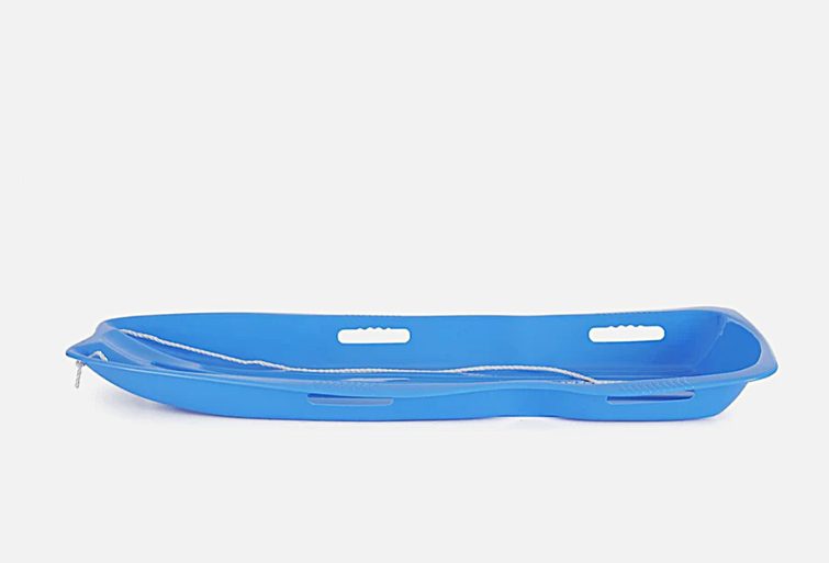 Double Boat Sled, 119x46x14cm,With Rope, Blue Carousel 2