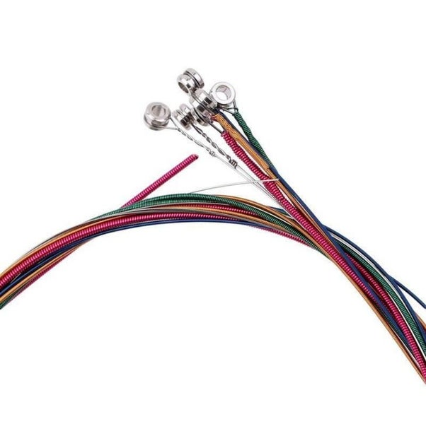Acoustic Guitar Strings 6PCS Steel Guitar Strings Colorful Carousel 4